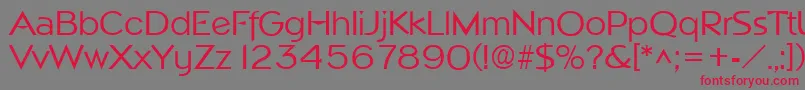 NapaSf Font – Red Fonts on Gray Background