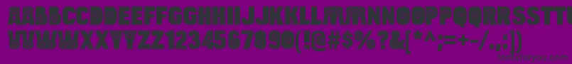 BulltoadcrosshairRegular Font – Black Fonts on Purple Background