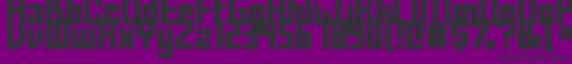 Fonte Fffforwa – fontes pretas em um fundo violeta