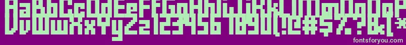 Fffforwa Font – Green Fonts on Purple Background