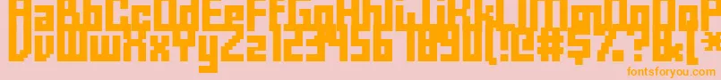 Fffforwa Font – Orange Fonts on Pink Background