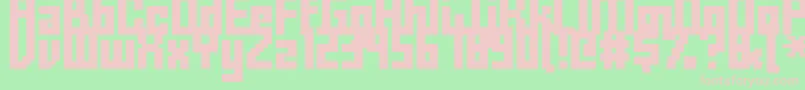 Fffforwa Font – Pink Fonts on Green Background