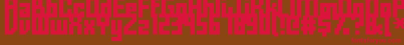 Fffforwa Font – Red Fonts on Brown Background