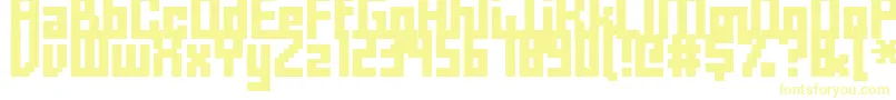 フォントFffforwa – 黄色のフォント