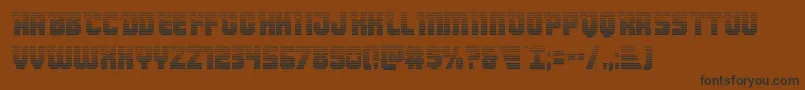 Armyrangersgrad Font – Black Fonts on Brown Background