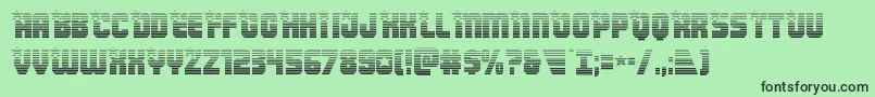 Armyrangersgrad Font – Black Fonts on Green Background