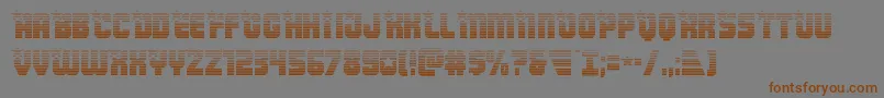 Armyrangersgrad Font – Brown Fonts on Gray Background