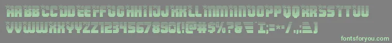 Armyrangersgrad Font – Green Fonts on Gray Background