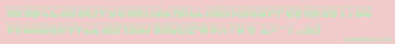 Armyrangersgrad Font – Green Fonts on Pink Background