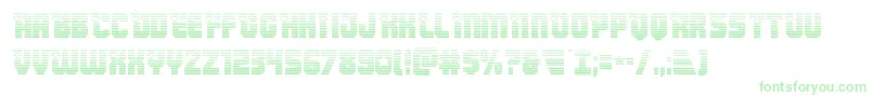 Armyrangersgrad-Schriftart – Grüne Schriften auf weißem Hintergrund