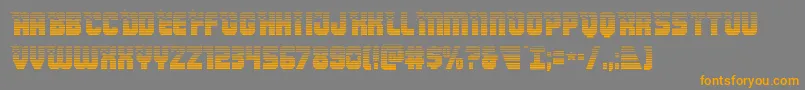 Armyrangersgrad Font – Orange Fonts on Gray Background