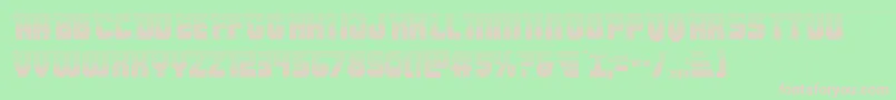 Armyrangersgrad Font – Pink Fonts on Green Background
