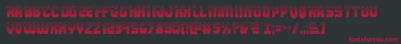 Armyrangersgrad Font – Red Fonts on Black Background