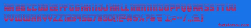 Armyrangersgrad Font – Red Fonts on Blue Background