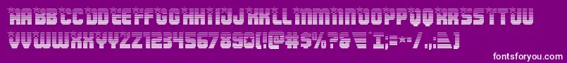 Armyrangersgrad Font – White Fonts on Purple Background