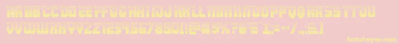 Armyrangersgrad Font – Yellow Fonts on Pink Background