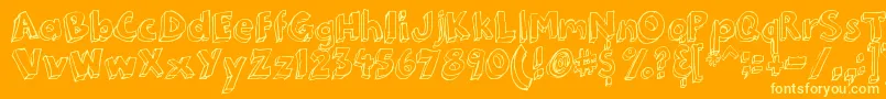 Подробнее о шрифте 3DumbPro03 Шрифт 3DumbPro03 – жёлтые шрифты на оранжевом фоне