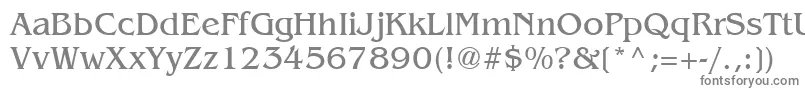 Шрифт BangkokCyr – серые шрифты на белом фоне