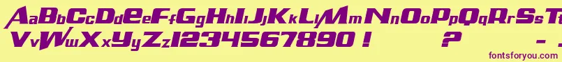 More about AirMillhouseItalic Font AirMillhouseItalic Font – Purple Fonts on Yellow Background