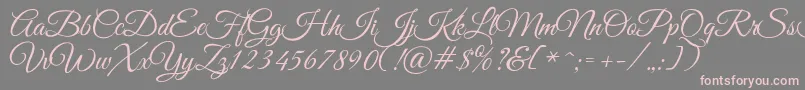 GoodVibesPro Font – Pink Fonts on Gray Background