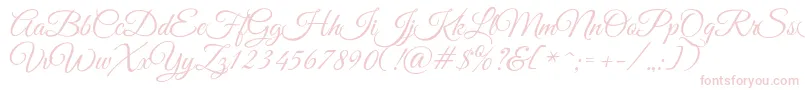 GoodVibesPro Font – Pink Fonts on White Background