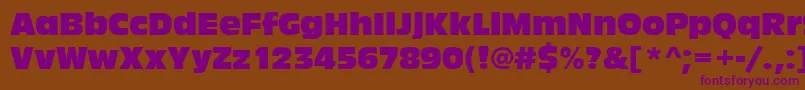 Antiqueolitcom Font – Purple Fonts on Brown Background