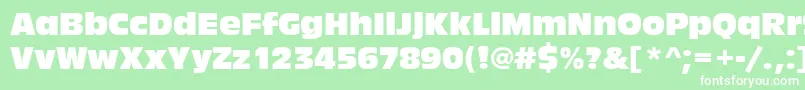 Antiqueolitcom Font – White Fonts on Green Background