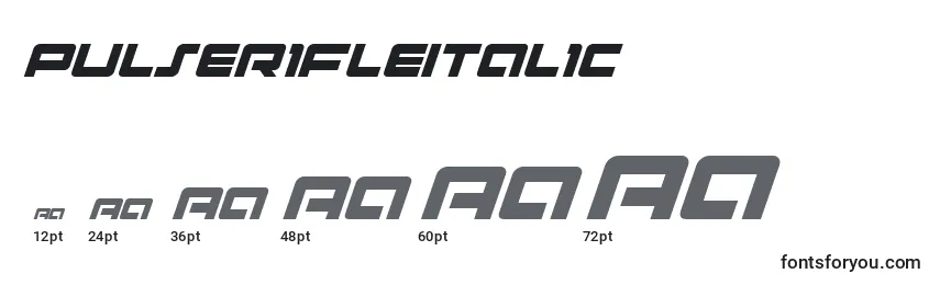 PulseRifleItalic Font Sizes