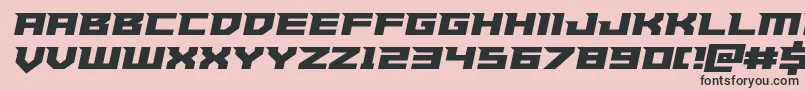 Paladinssemiital Font – Black Fonts on Pink Background