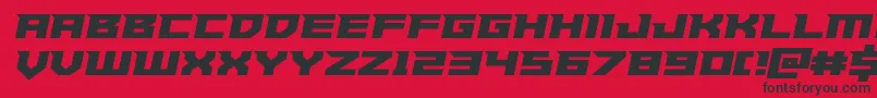 fuente Paladinssemiital – Fuentes Negras Sobre Fondo Rojo