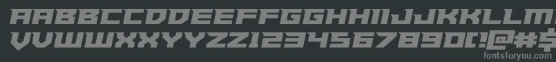 Paladinssemiital Font – Gray Fonts on Black Background