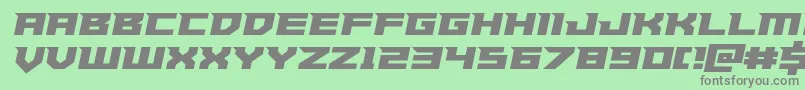 Paladinssemiital Font – Gray Fonts on Green Background