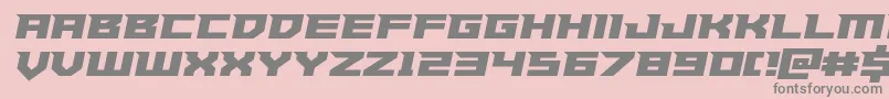 Czcionka Paladinssemiital – szare czcionki na różowym tle