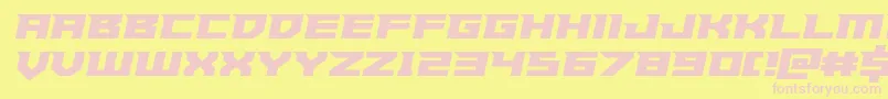 Paladinssemiital Font – Pink Fonts on Yellow Background