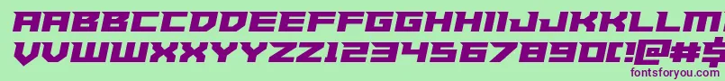 Paladinssemiital Font – Purple Fonts on Green Background