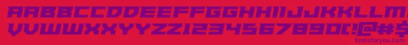 Paladinssemiital Font – Purple Fonts on Red Background