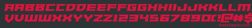 Paladinssemiital Font – Red Fonts on Black Background