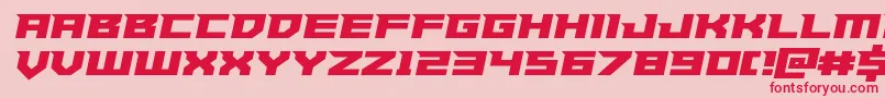 Paladinssemiital Font – Red Fonts on Pink Background