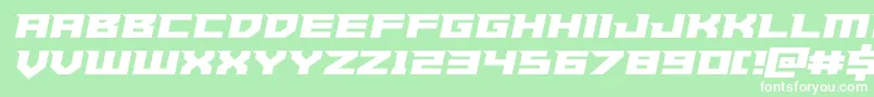 フォントPaladinssemiital – 緑の背景に白い文字
