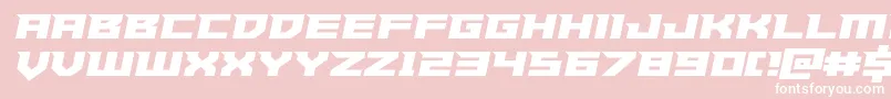 Paladinssemiital Font – White Fonts on Pink Background