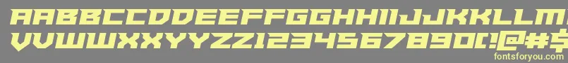 Paladinssemiital Font – Yellow Fonts on Gray Background