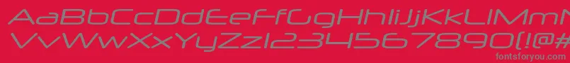 NeuropolxxpItalic Font – Gray Fonts on Red Background