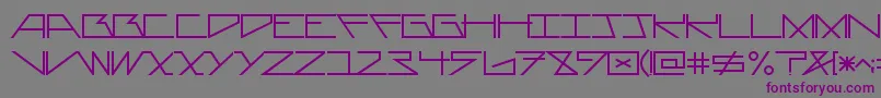 AsteriskPlain Font – Purple Fonts on Gray Background