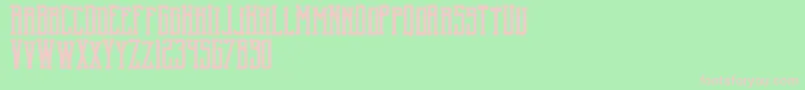 BlncRound Font – Pink Fonts on Green Background