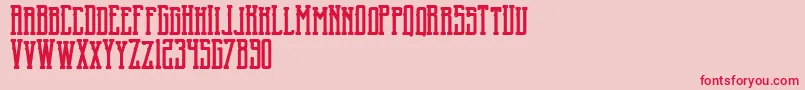 fuente BlncRound – Fuentes Rojas Sobre Fondo Rosa