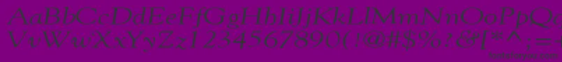 GildebroadItalic Font – Black Fonts on Purple Background