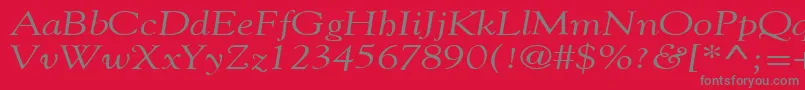 Шрифт GildebroadItalic – серые шрифты на красном фоне