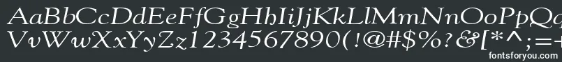 フォントGildebroadItalic – 白い文字