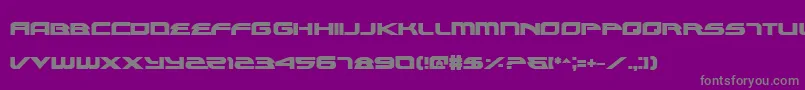 フォントAlexisBold – 紫の背景に灰色の文字