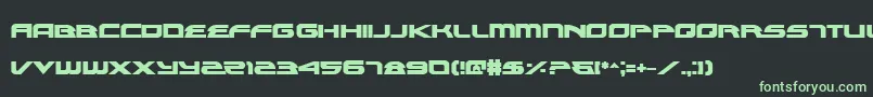 AlexisBold Font – Green Fonts on Black Background